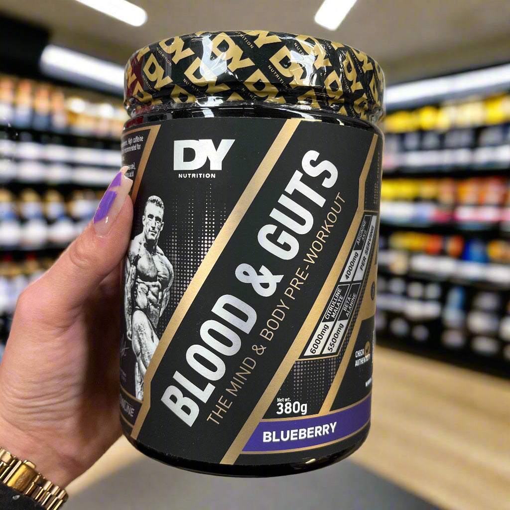 Dorian Yates DY Nutrition Blood And Guts Pre-Workout Supplement - 380g for Muscle Growth & Energy Boost | Perfect for Intense Training & Bodybuilding Workouts