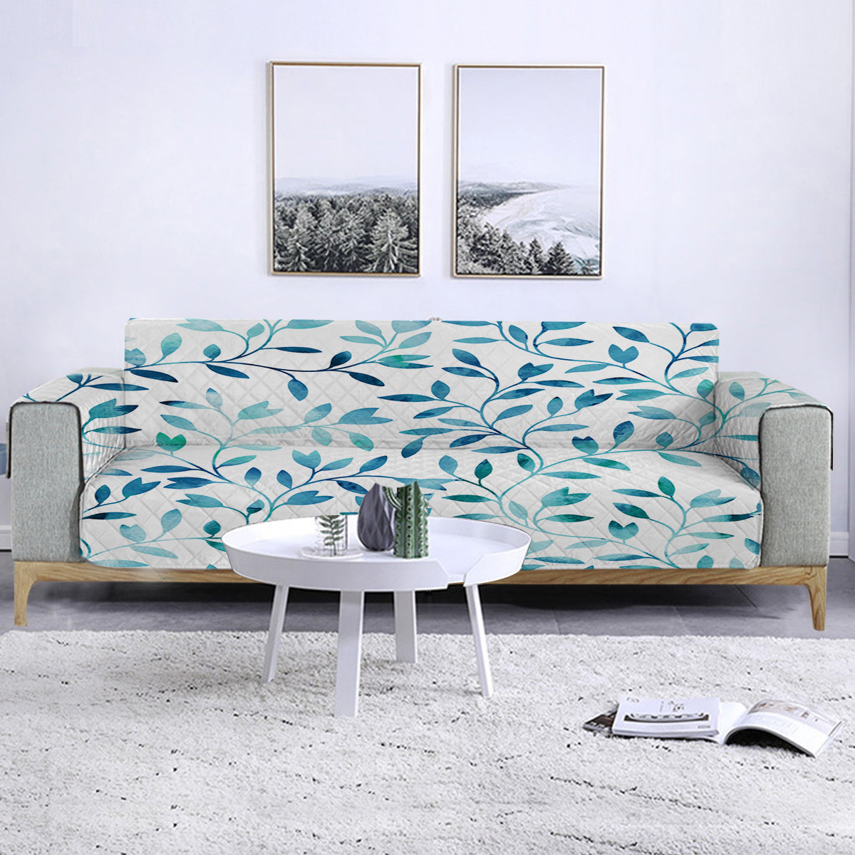 Stylish Green Sofa Cover - Soft, Durable & Washable for Living Room, Bedroom, or Office - Perfect for Home Decor & Furniture Protection