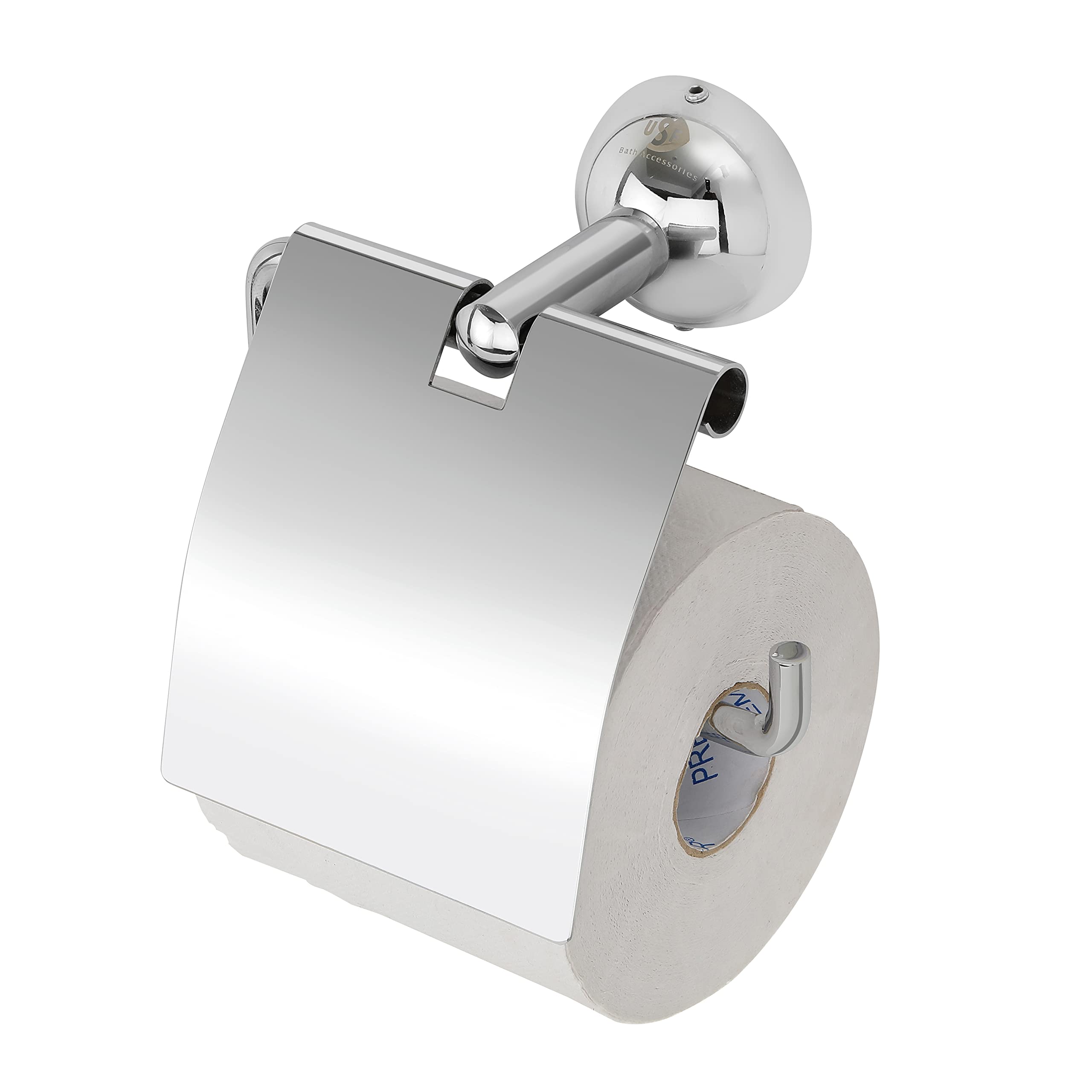 Stainless Steel Toilet Paper Holder - 304 Bathroom Tissue Roll Stand with Chrome Finish, Durable & Rustproof for Home, Office, or RV Use - Torin Model