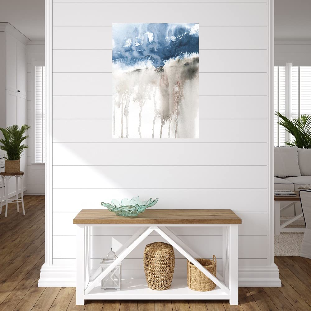 Blue Windy Cliff 1 Fine Art Canvas Wall Decor by Artist Carol Robinson - Ready to Hang 35x46 Inch - Perfect for Living Room, Bedroom, Office & More