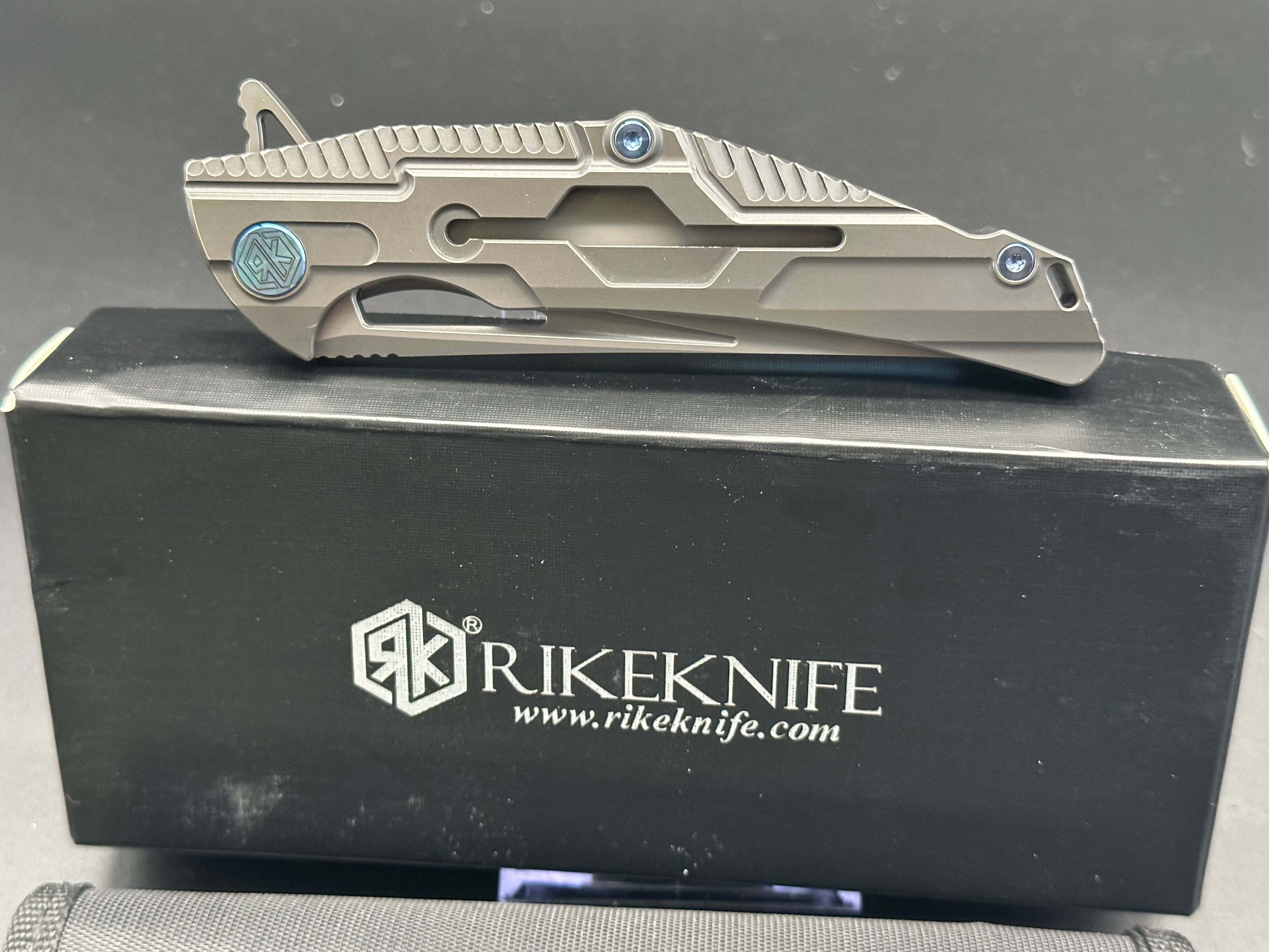 Rike M2 Tactical Folding Knife - High Carbon Steel Blade, Pocket EDC Knife for Outdoor Camping, Hunting, and Everyday Carry (EDC)
