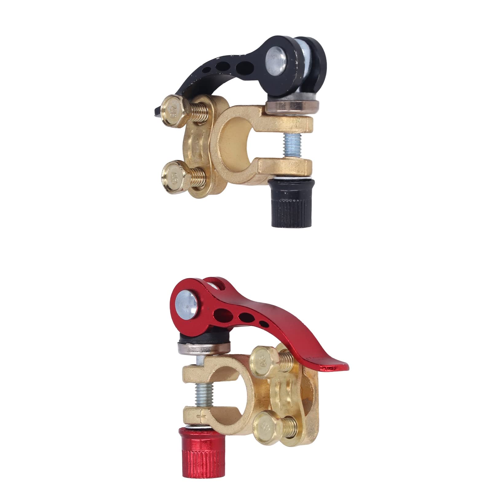 Car Battery Terminal Clamps - 2PCS Quick Disconnect Connectors for Positive/Negative Power Terminals - Perfect for Auto Maintenance & Repair