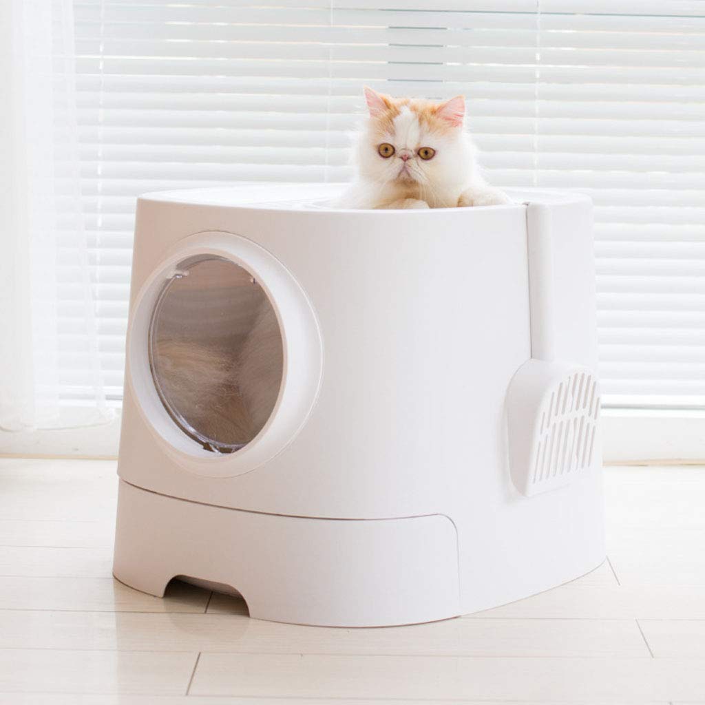 **Best Cat Litter Box with Lid - Leak-Proof & Anti-Scatter Design for Odor Control - Large Enclosed Litter Box for Indoor Cats - Perfect for Small Spaces & Multi-Cat Homes**