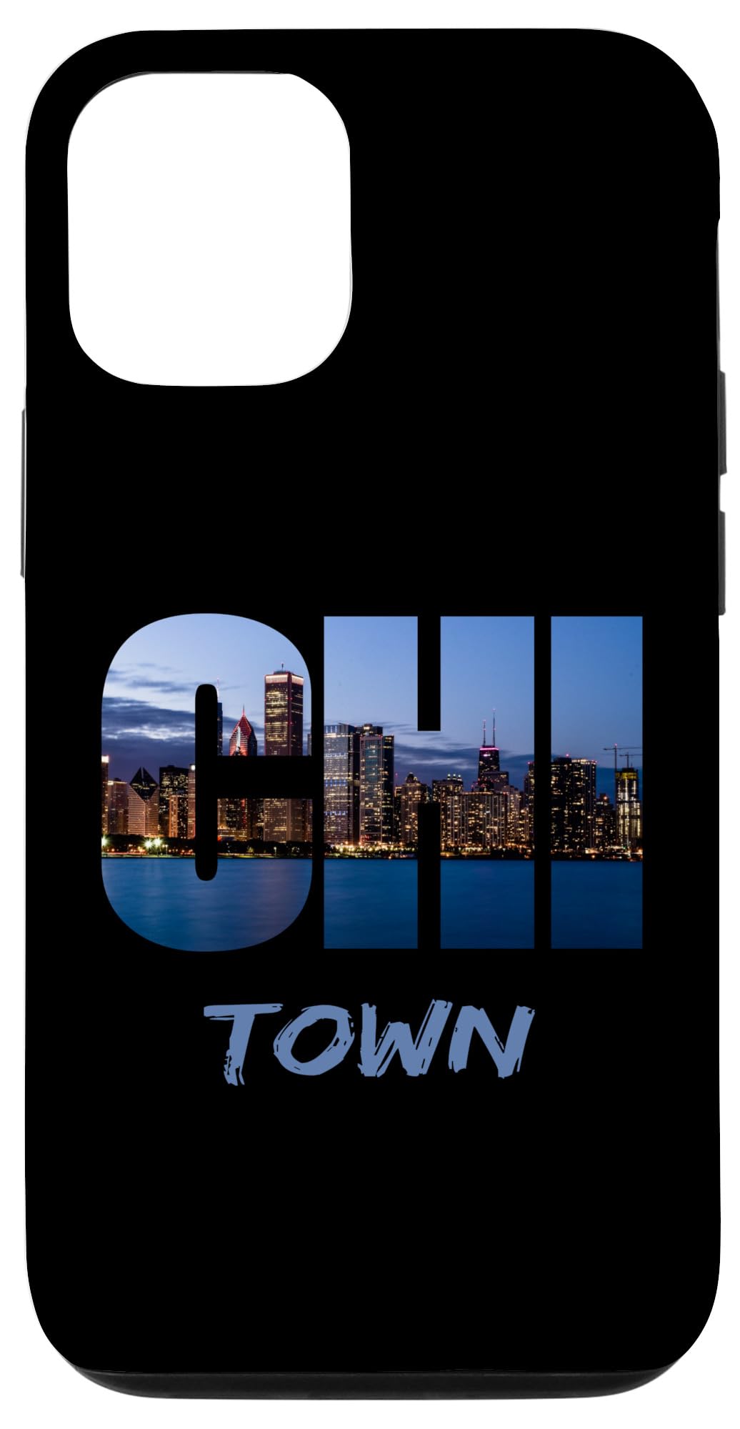 iPhone 12/12 Pro Case - Chicago Skyline Art Design with Windy City Theme | Perfect Gift for Southside Residents & Chicago Lovers | Durable Protection for Daily Use, Travel & Work