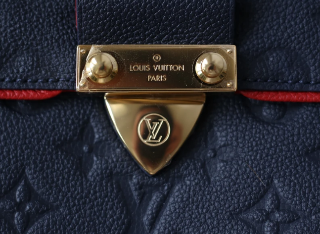 LV Saint Sulpice PM Monogram Empreinte Leather Crossbody Bag in Marine Rouge - Perfect for Work, Travel & Everyday Luxury
