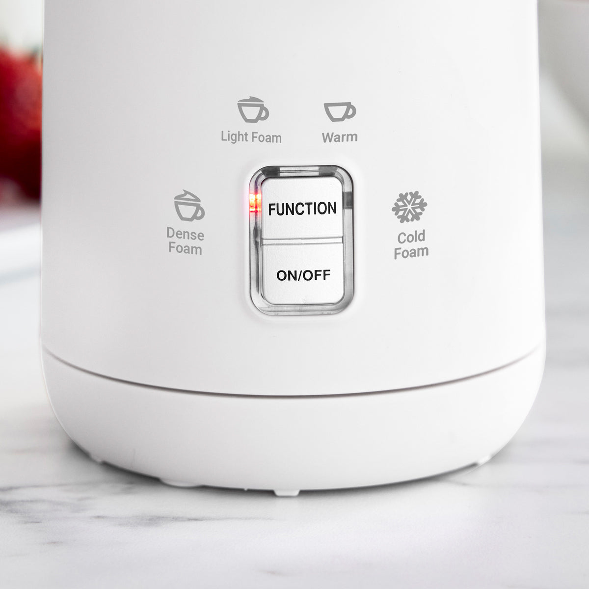 GreenLife Electric Milk Frother - Handheld Automatic Foam Maker for Coffee, Latte & Cappuccino - Perfect for Home, Office & Cafe Use - White