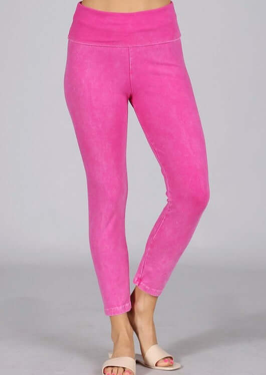 Easy Fit USA Cotton Capri Leggings - Made in USA - Comfortable Stretchy Yoga Pants for Women, Workout & Lounge Wear