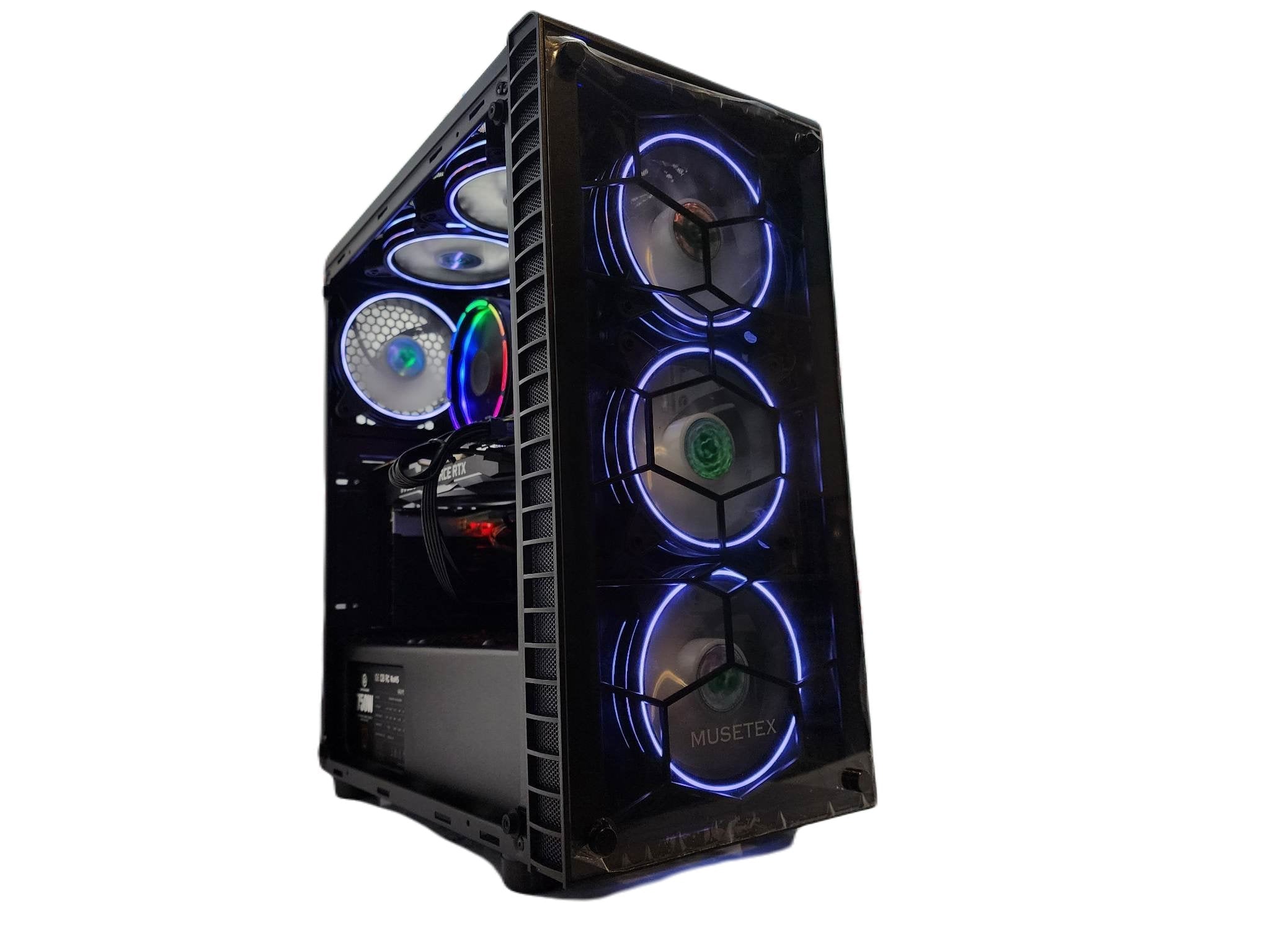 Pinnacle Desktop Gaming PC - AMD Ryzen 5, NVIDIA RTX 4060, 500GB/1TB/2TB SSD, 16GB/32GB/64GB RAM, Black A520 - Ultimate Gaming & Streaming Setup for Esports & 4K Gaming