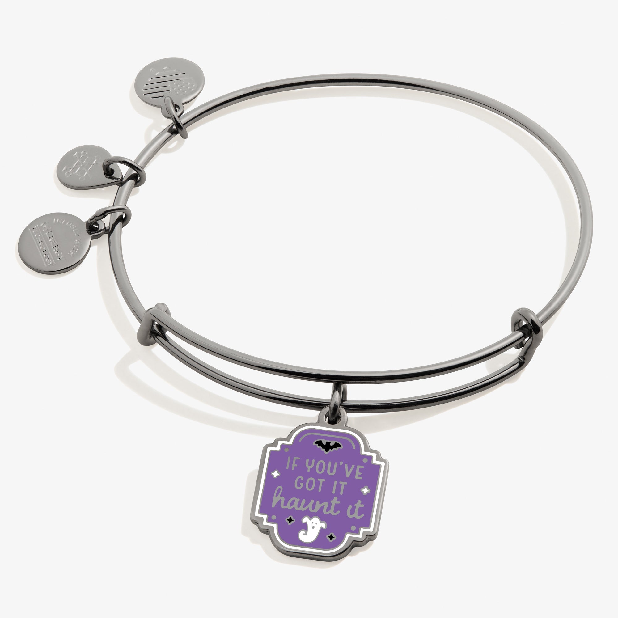 Haunted Charm Bangle Bracelet - Gothic Jewelry for Women - Perfect for Halloween, Cosplay & Witchy Fashion Accessories