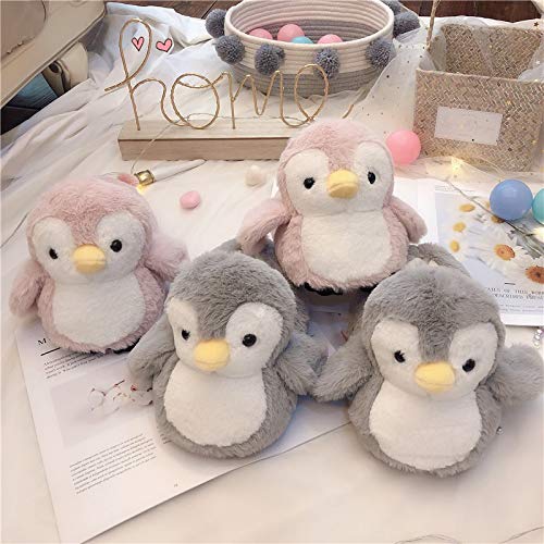 Cute Penguin Plush Slippers for Women - Fuzzy Warm Winter House Shoes with Funny Animal Design - Cozy Indoor Bedroom Slippers for Women, Men & Teen Girls - Perfect for Lounging, Relaxing & Gift Giving