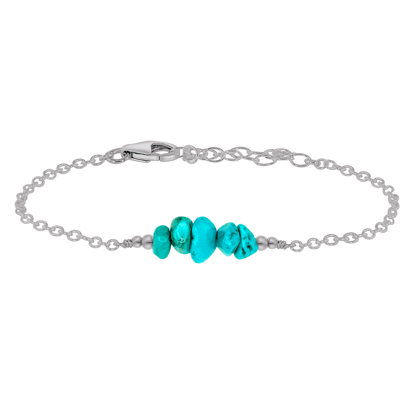 Turquoise Chip Bead Bar Bracelet for Women – Handmade Boho Jewelry for Everyday Wear & Special Occasions