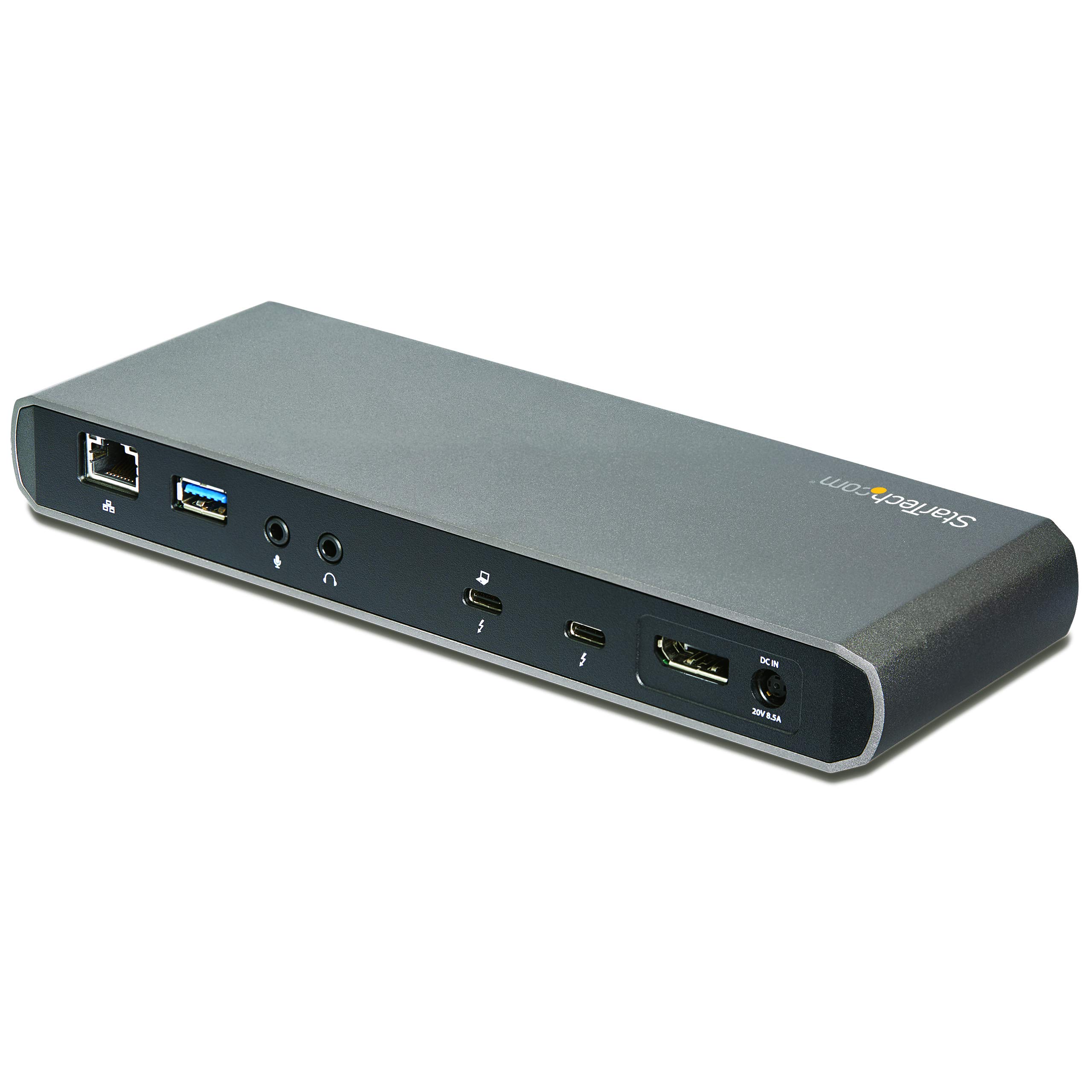 StarTech.com Thunderbolt 3 Docking Station for Laptop - Dual 4K Monitor Support @ 60Hz, 85W Power Delivery, DisplayPort, 3 USB Ports, Gigabit Ethernet - Ideal for Home Office & Multi-Screen Workstations (Model: TB3CDK2DH)