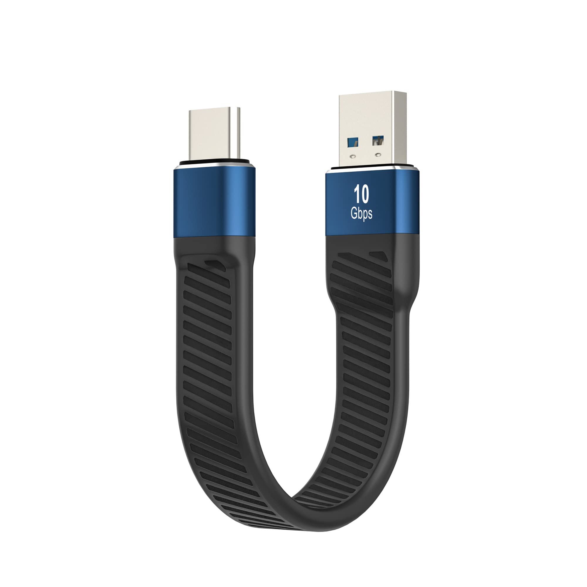 Short USB A to USB C Cable 0.45ft - Fast Charging 3A for Samsung & Laptops - Home & Travel Use