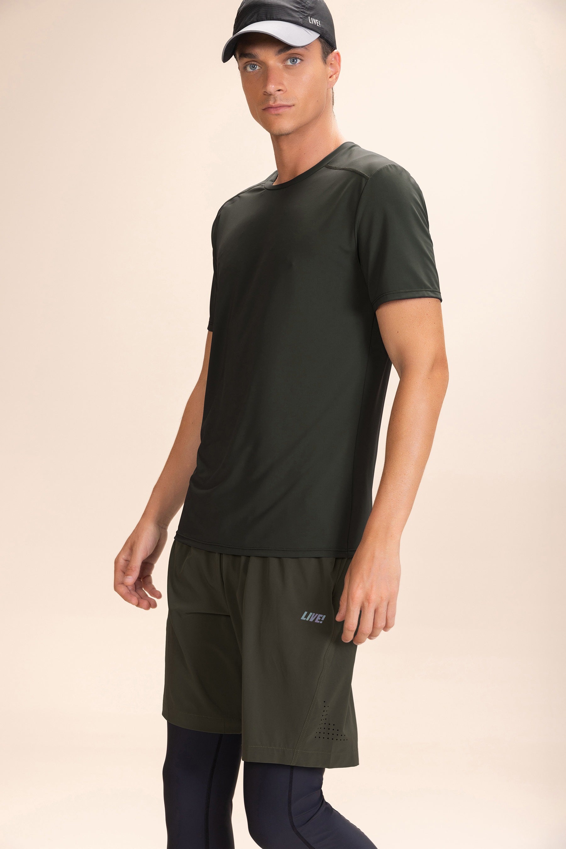 LIVE! Fit Harmony Men's T-Shirt - Comfortable Casual Cotton Tee for Gym, Workout & Everyday Wear