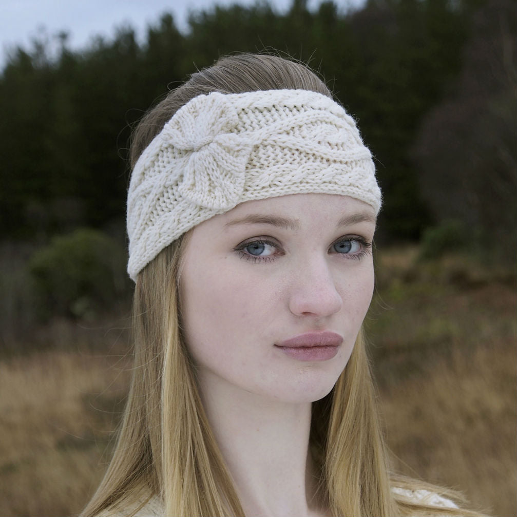 Aran Merino Wool Headband for Women & Men - Soft Winter Ear Warmer Headband - 3 Color Options - Perfect for Skiing, Running & Outdoor Activities