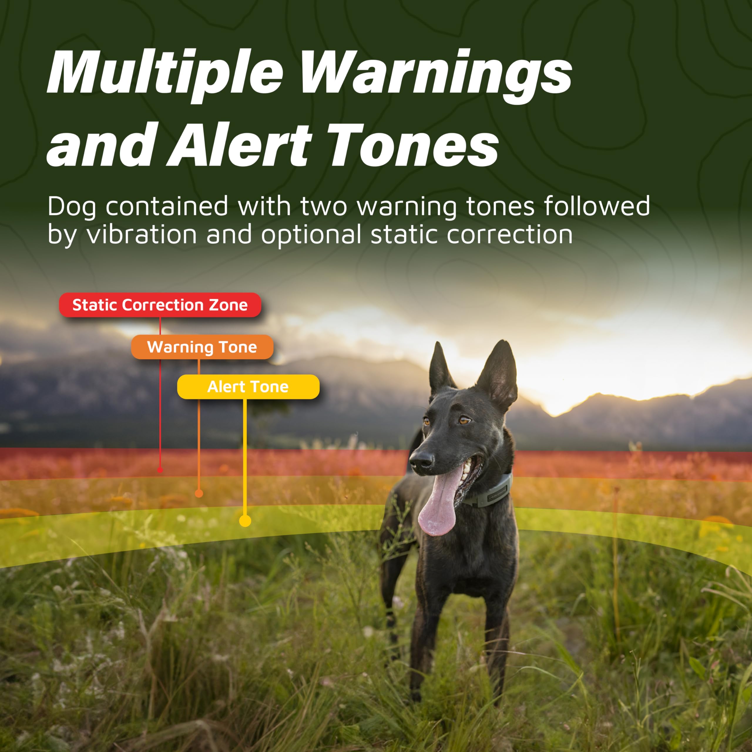 SpotOn GPS Dog Fence Collar - Long Battery Life, Wireless & Waterproof Virtual Dog Fence System with App Control | Accurate All-Terrain Tracking for Medium Dogs | Perfect for Backyard, Hiking & Outdoor Adventures