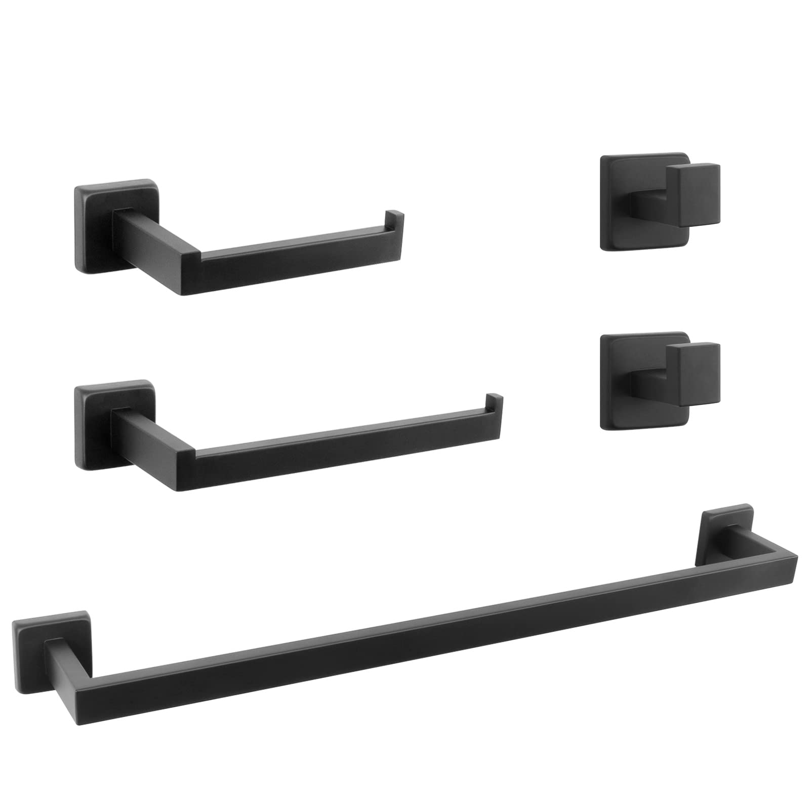 NearMoon 5-Piece Premium 304 Stainless Steel Bathroom Hardware Set - 24