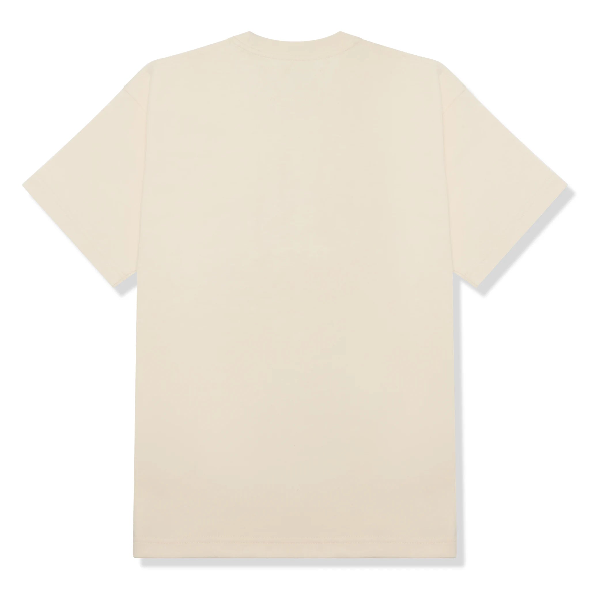 Sp5der Legacy Logo Heavyweight Cream Cotton T-Shirt for Men - Comfortable Casual Wear for Everyday Outfits and Street Style