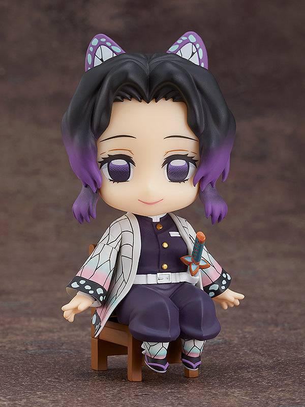 Demon Slayer: Kimetsu no Yaiba Shinobu Kocho Nendoroid Swacchao! Figure - Cute Anime Collectible for Fans, Perfect for Display & Cosplay Inspiration