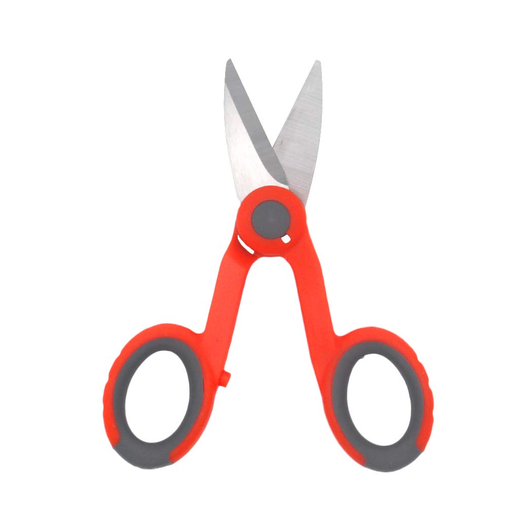 3-Pack Professional Electrical Shears - Fiber Optic & Kevlar Cable Cutters - Heavy Duty Wire Scissors for Electricians & DIY Projects - Perfect for Network Installations, Home Wiring & Crafting