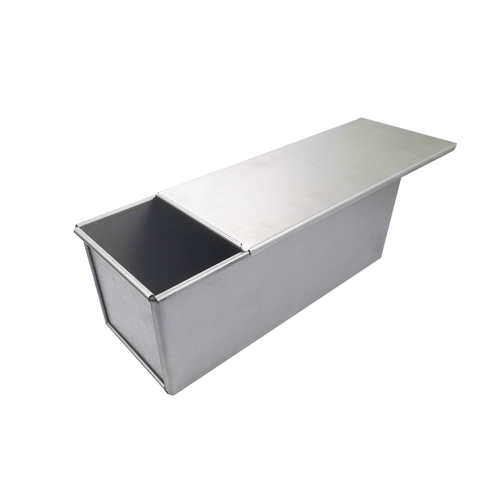 Chris.W Pullman Loaf Pan with Lid - 2.2Lb Non-Stick Bread Baking Pan for Perfect Homemade Sandwich Bread, Toast & Artisan Loaves (Silver, 1000g Capacity) | Ideal for Oven Baking, Meal Prep & Gift Giving