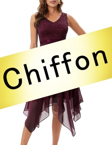Burgundy_chiffon Skirt