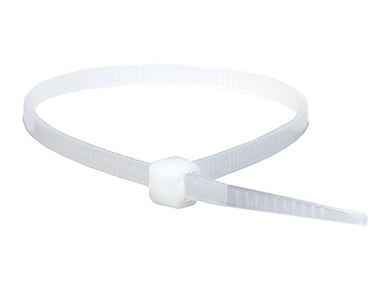 100 Pack Natural Nylon Cable Ties 2.5 x 100mm (4 Inch) - Heavy Duty Wire Ties for Organizing Cables, Wires, and Household Items - Perfect for Home, Office, and DIY Projects
