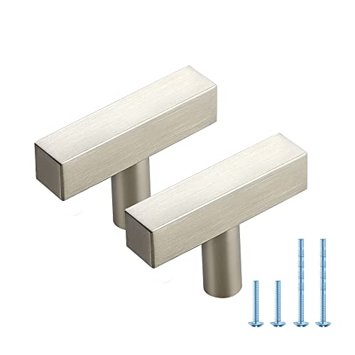Brushed Nickel Square T-Shaped