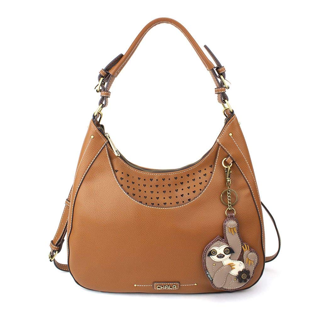 Chala Handbags Sloth Sweet Hobo Tote Shoulder Bag for Women - Cute Sloth Lovers Gift, Perfect for Work, Travel & Everyday Use