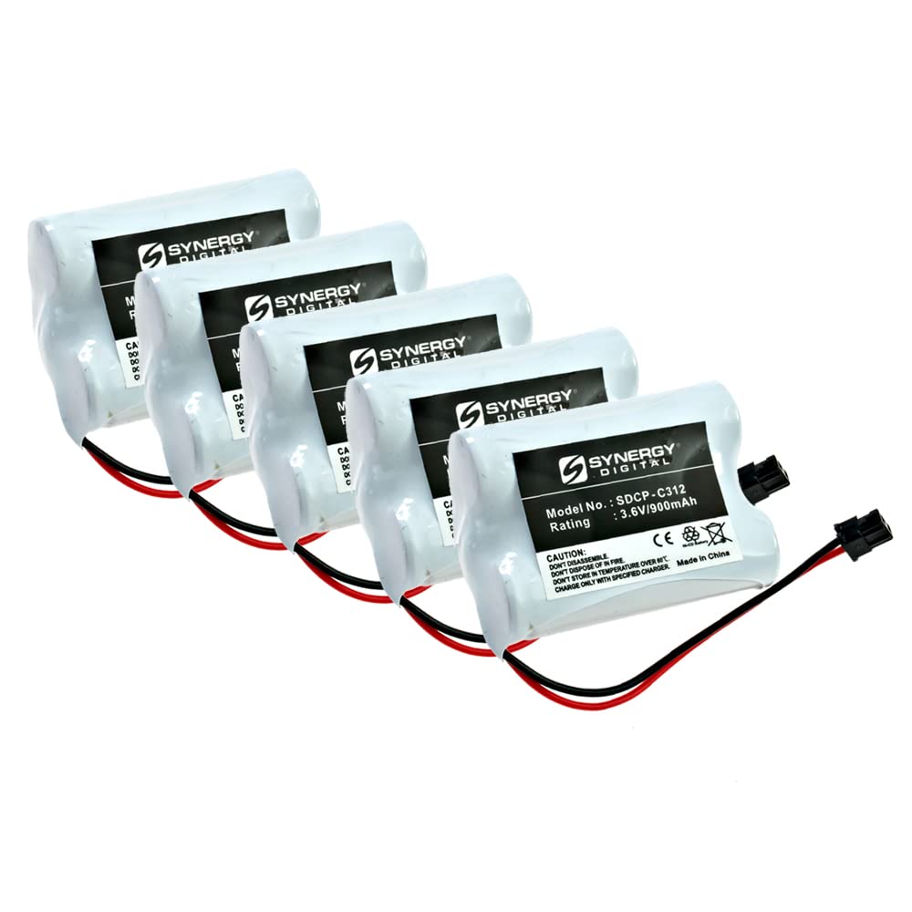 Empire Cordless Phone Batteries - 5 Pack Ni-CD 3.6V 900mAh Replacement Battery for Sony SPP-S2730 | High Capacity Long Lasting Power | Perfect for Home Office & Business Cordless Phones