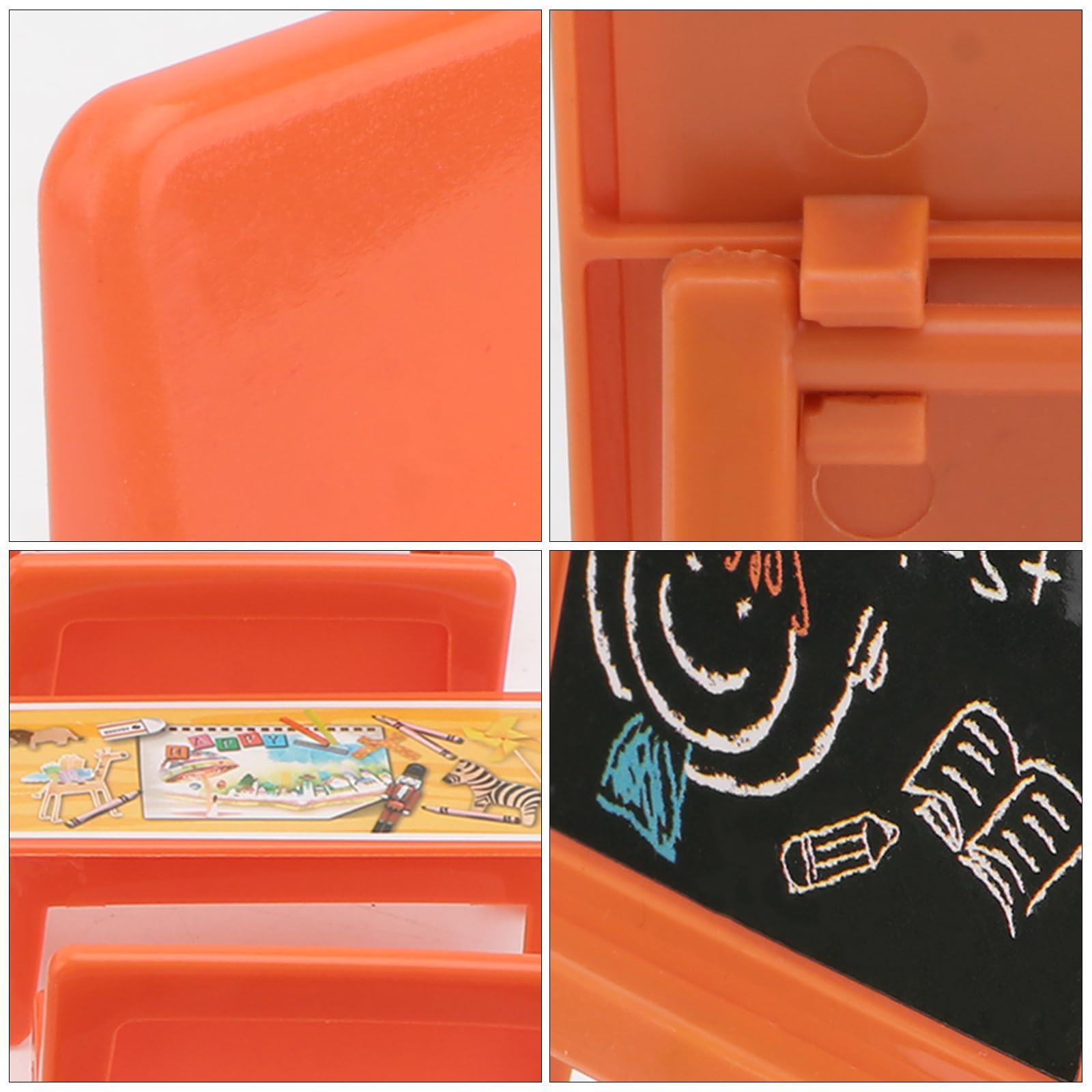 Miniature Classroom Furniture Set - Dollhouse Desk, Chair & Chalkboard - Realistic School Playset for Dollhouses - Perfect for Educational Play, Doll Display & Miniature School Scenes