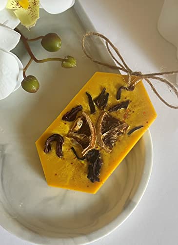 Handmade Scented Wax Sachets - Natural Aroma, Non-Toxic Eco Closet Freshener for Wardrobes, Drawers & Small Spaces | Wassail Wax Tablets for Home Fragrance
