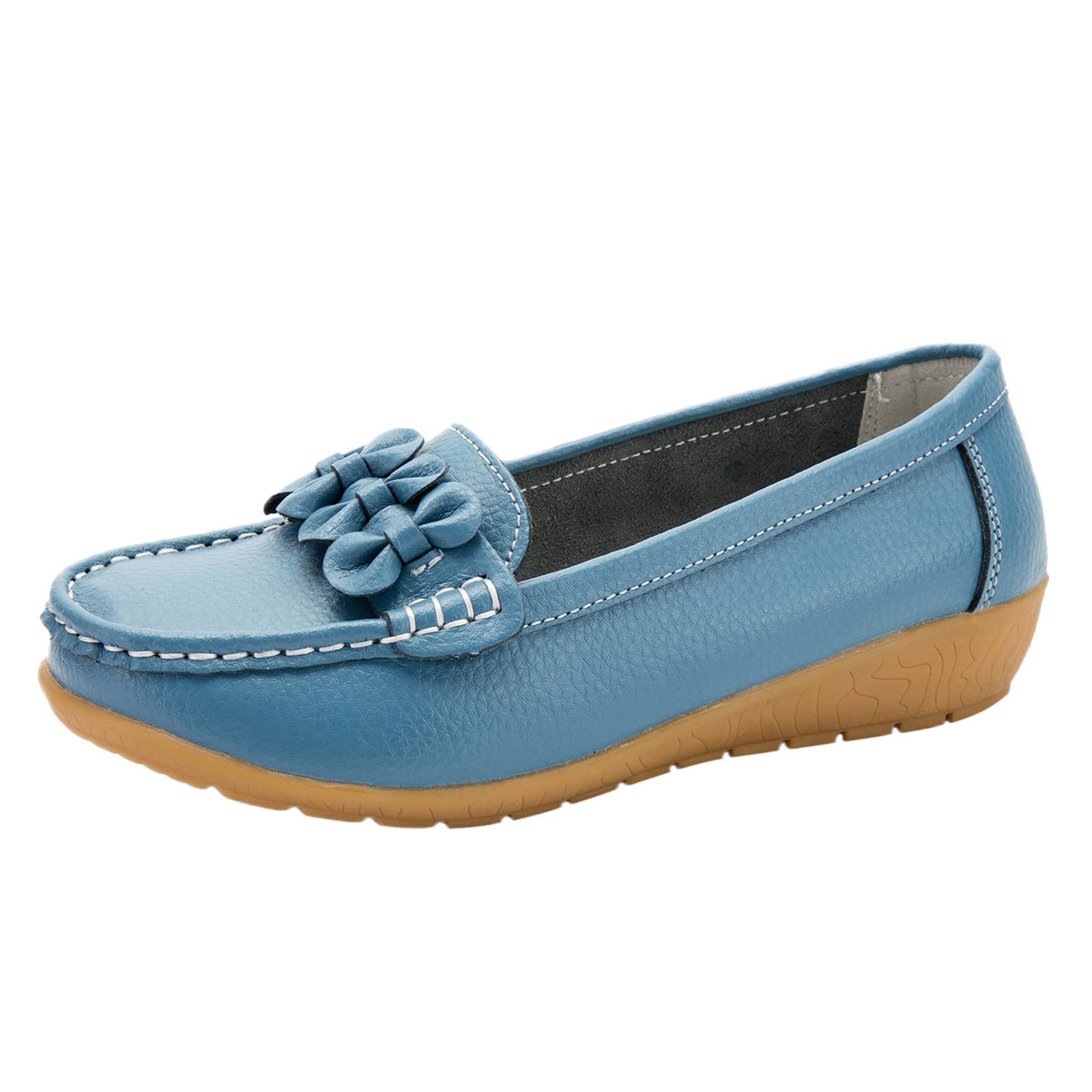 FAJIA Women's Slip On Loafers Size 8 - Comfortable Walking Shoes for Women, Lightweight Flat Driving Shoes for Everyday Wear | Perfect for Work, Travel & Casual Outings