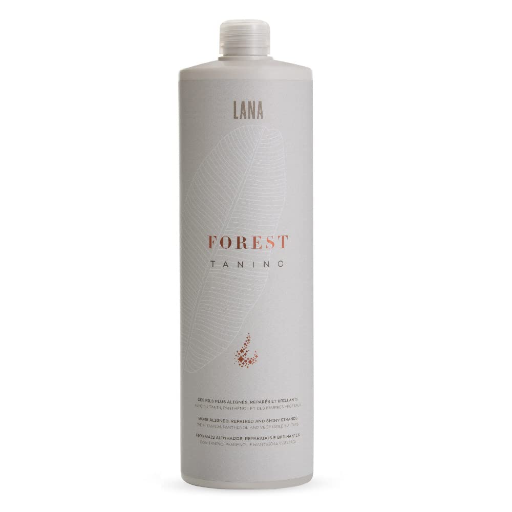 Lana Brasiles Forest Tanino Therapy - Vegan Hair Straightening Treatment, Formaldehyde & Keratin Free (1000ml / 33.8oz) for Smooth, Frizz-Free Hair at Home or Salon
