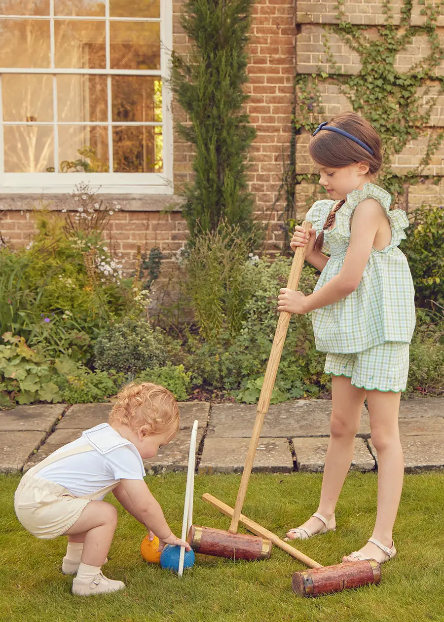 Maxwell Gingham Dress for Girls - Stylish & Comfortable Outfit for School, Parties & Everyday Wear