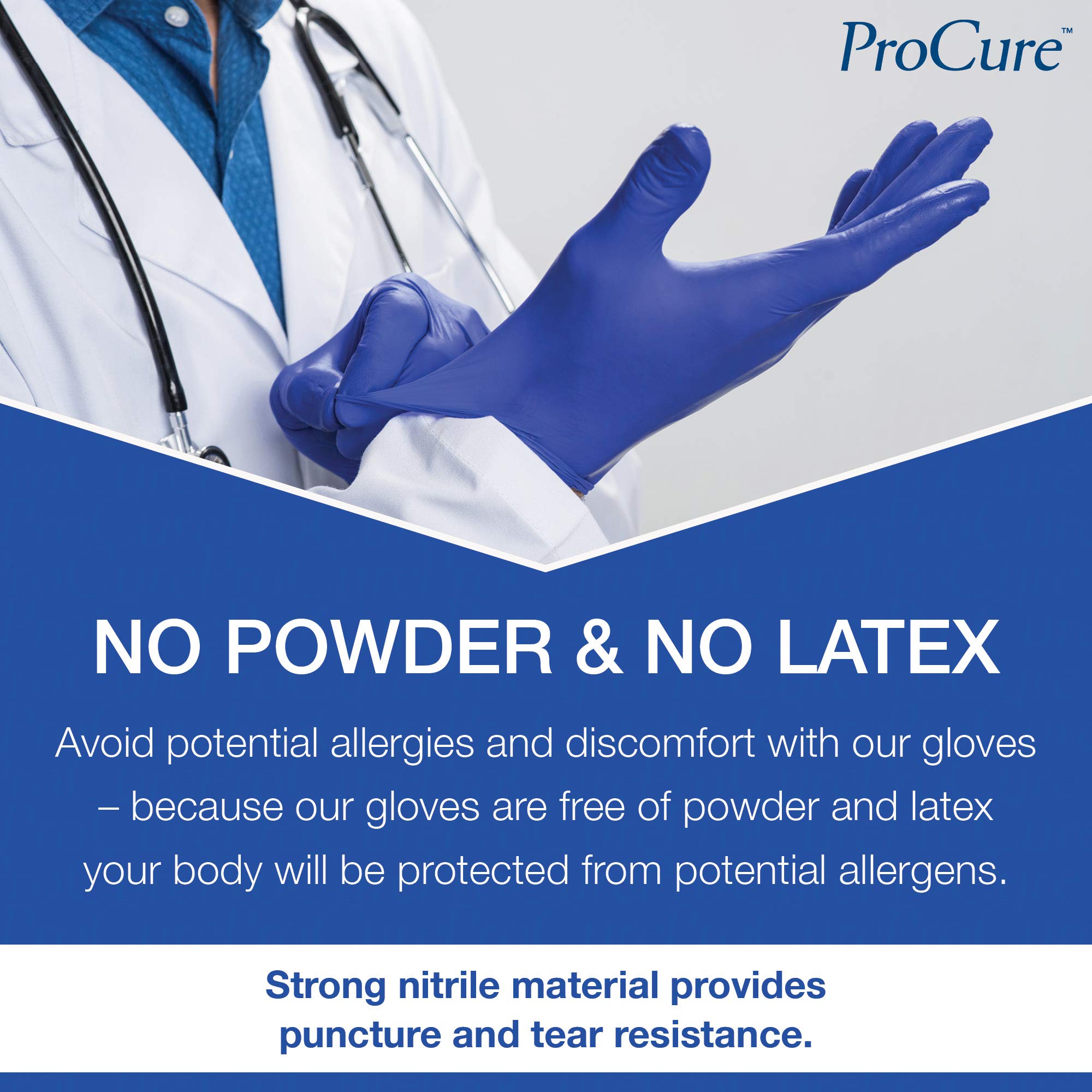 Disposable Nitrile Gloves - 2,000 Pack Case, Powder-Free & Latex-Free, Medical Exam & Cleaning Gloves for Healthcare, Food Service & Home Use
