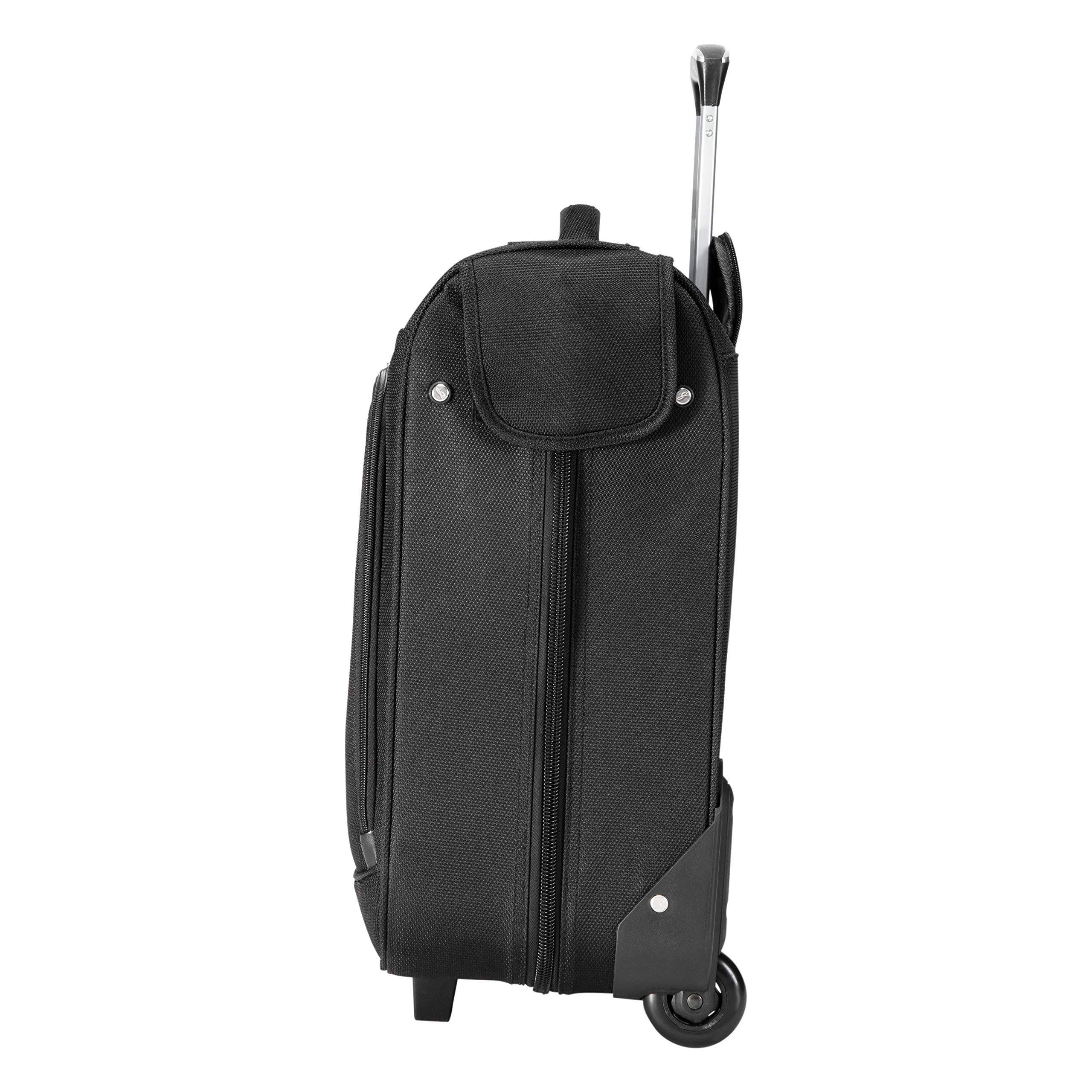 Skyway Sigma 6.0 Lightweight Luggage Collection - Black Rolling Garment Bag for Business Travel & Weekend Getaways | Durable Carry-On Suitcase with Smooth Wheels & Spacious Compartments