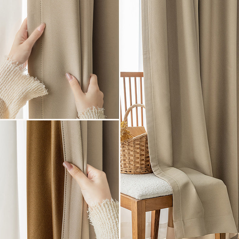 Viviana Chenille Blackout Thermal Custom Curtains for Bedroom & Living Room - Energy Efficient Light Blocking Window Treatments