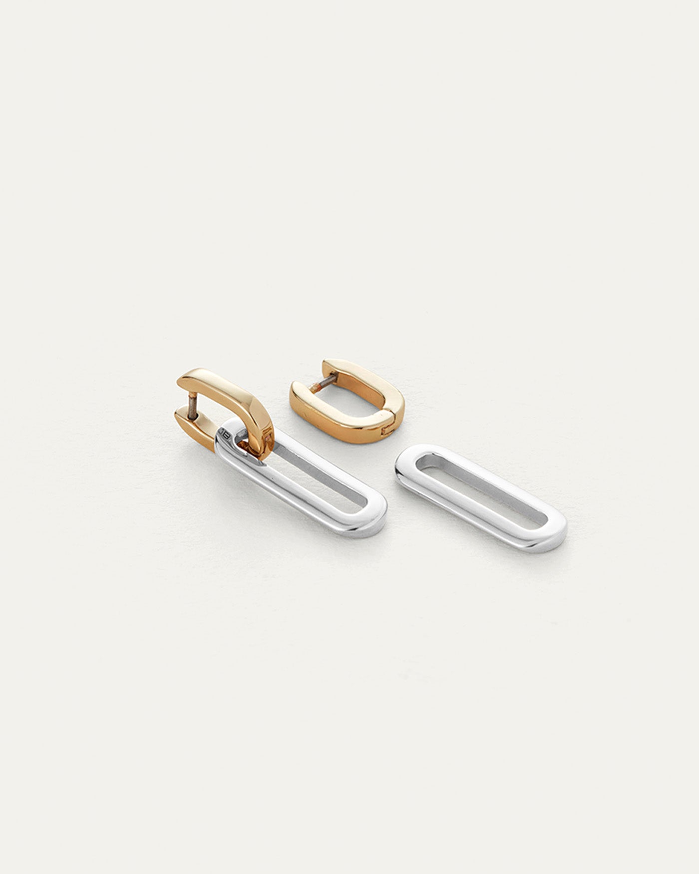 Teeni Detachable Link Earrings for Women - Trendy Gold & Silver Fashion Jewelry - Perfect for Parties, Weddings & Everyday Wear
