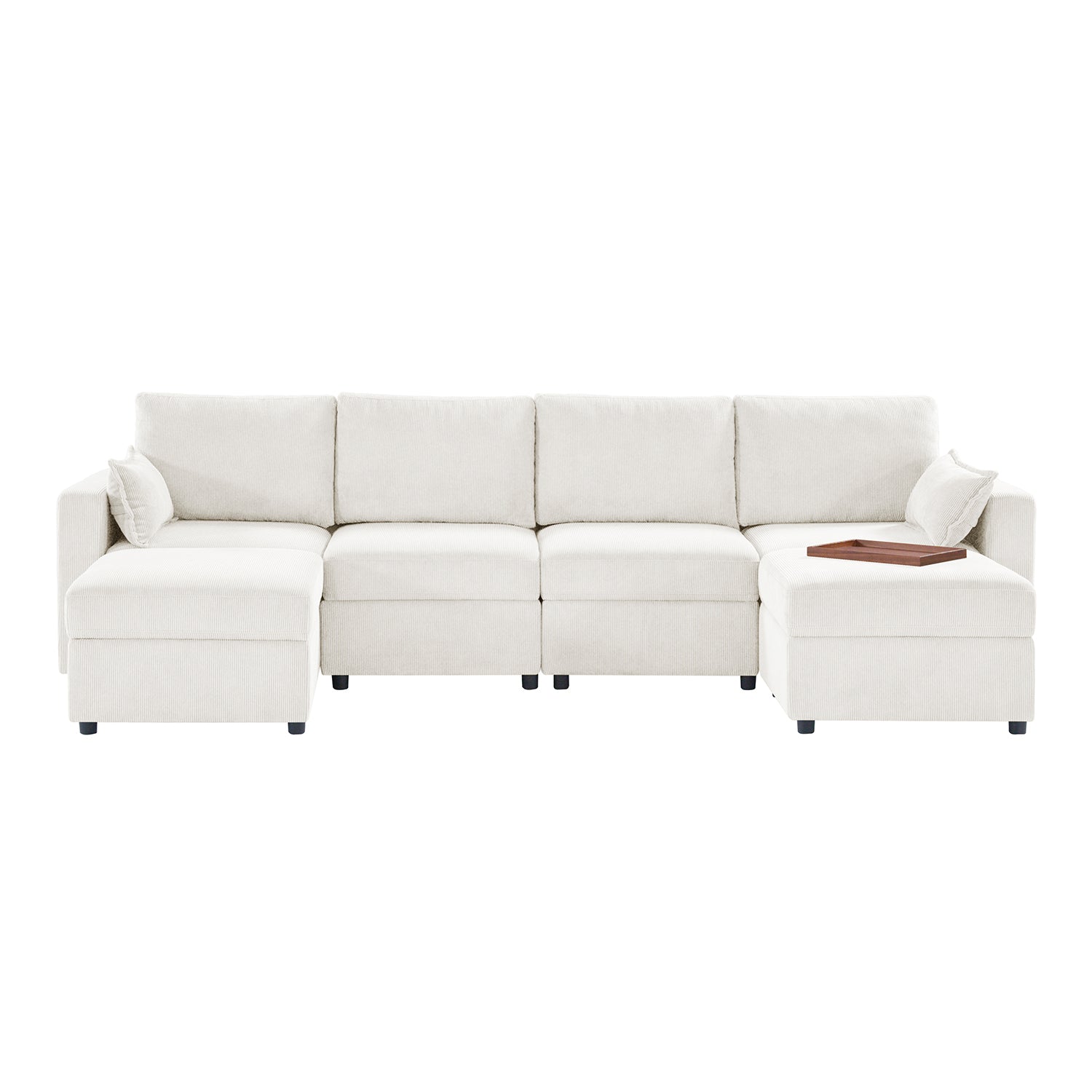 Amando Soft Storage Sectional Sofa - Modern L-Shaped Couch with Hidden Storage | Perfect for Small Spaces, Living Room & Apartment | Comfortable & Stylish Home Furniture