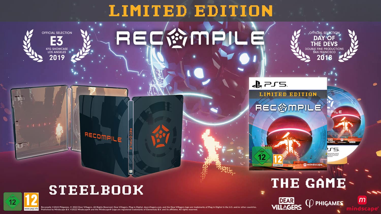 Recompile Steelbook Edition for PS5 - Limited Collector's Edition | Action-Adventure Cyberpunk Game | Perfect for Gaming Enthusiasts & Collectors