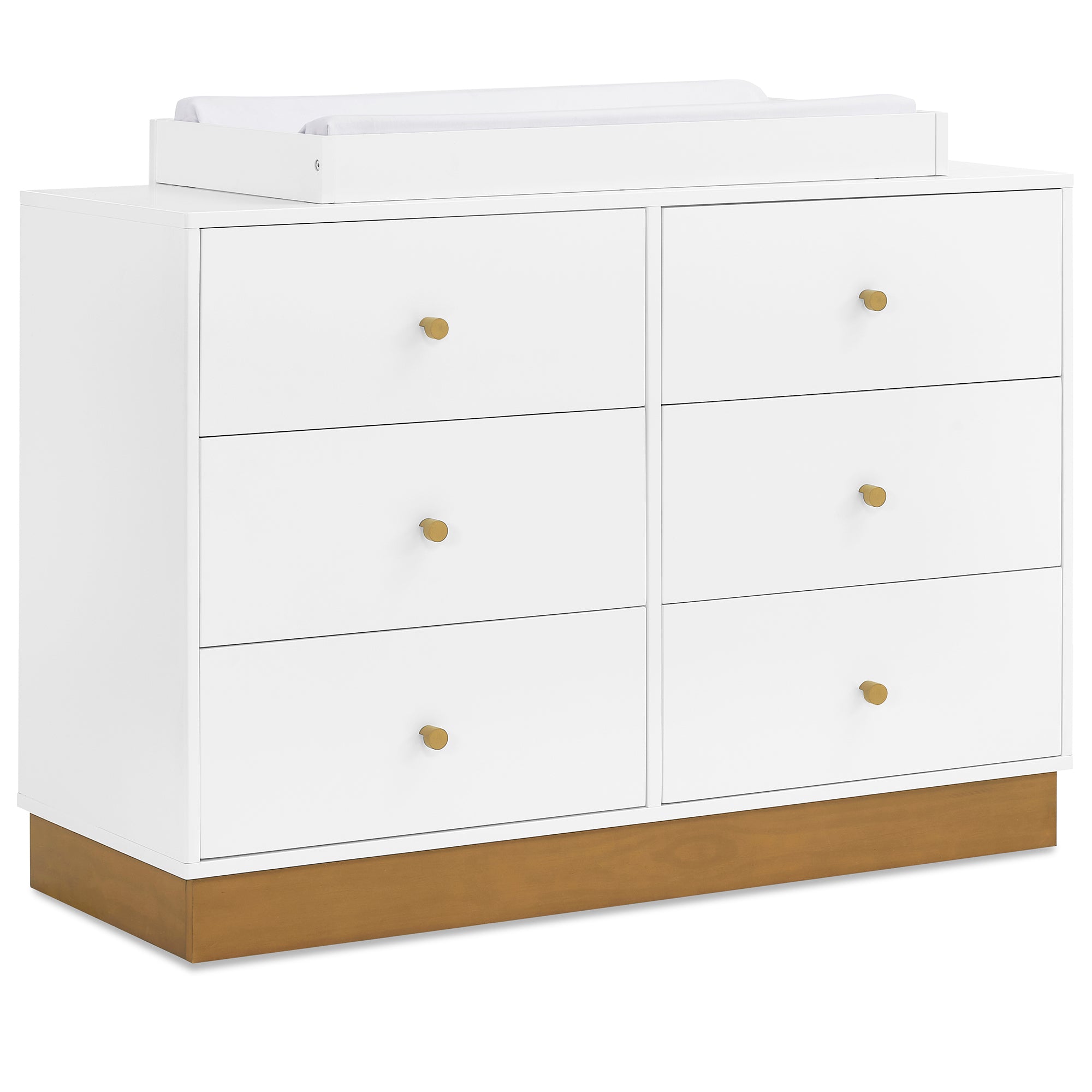 James 6 Drawer Dresser with Interlocking Drawers - Sturdy Wooden Bedroom Furniture for Clothes Storage - Perfect for Master Bedroom, Guest Room & Dorm Organization