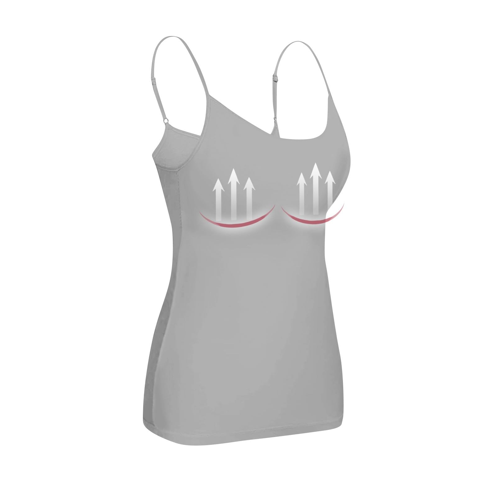 2024 Plus Size Women's Tank Tops with Built-in Bras - Padded Workout Camisole for Yoga, Gym & Casual Wear - Breathable Athletic Undershirts for Summer
