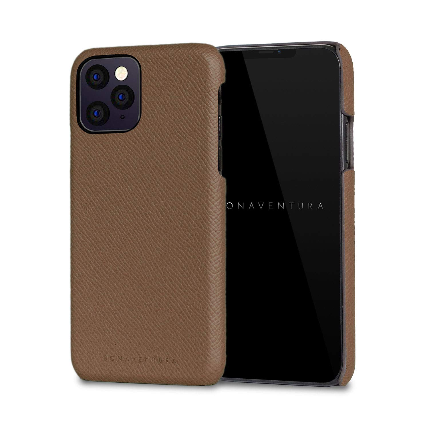 BONAVENTURA Noblessa iPhone 11 Pro Back Cover Case - Premium Etoupe Color | Slim Protective Phone Case for Women & Men | Perfect for Work, Travel & Everyday Use