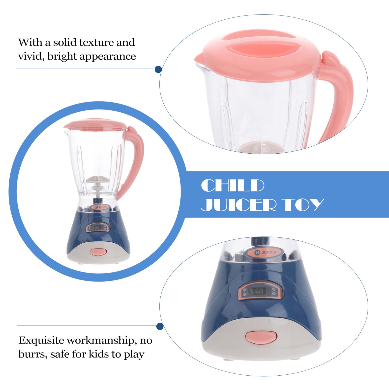 Kids Pretend Kitchen Toy - Electric Fruit Juicer for Home Decor & Play