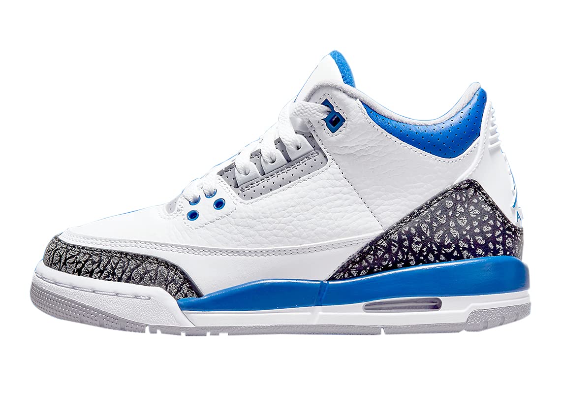 Nike Men's Air Jordan 3 Retro Grade School Basketball Shoes - Comfortable Sneakers for Kids & Teens - Perfect for School, Sports, and Casual Wear