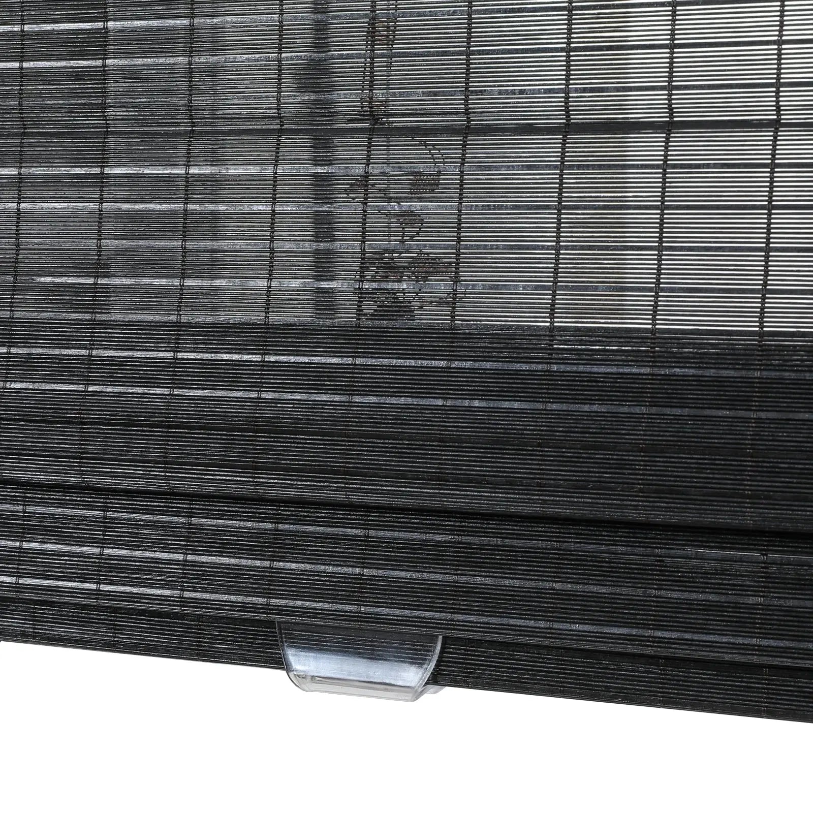 Sybil Bamboo Roman Shade - Moonless Night Color | Natural Eco-Friendly Window Treatment | Perfect for Living Room, Bedroom & Office Privacy