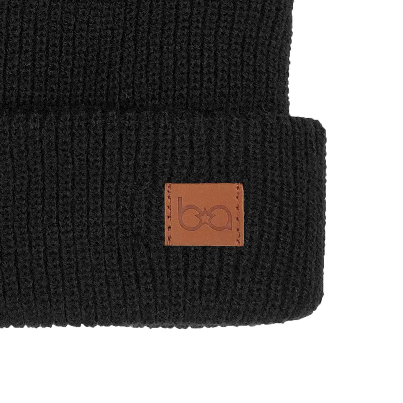 Babyfied Apparel Toque Black - Soft & Stylish Winter Beanie for Babies & Toddlers - Perfect for Cold Weather & Outdoor Activities
