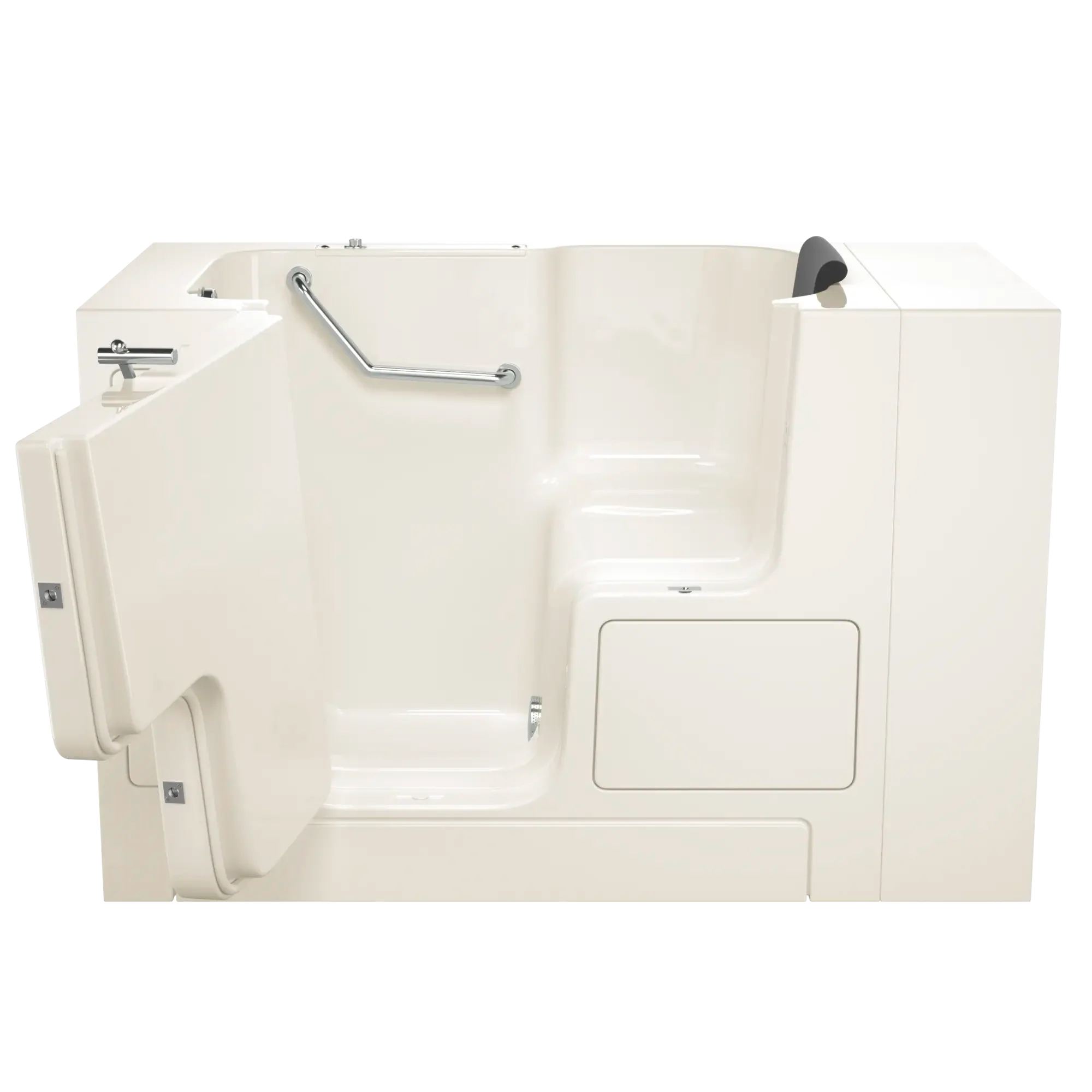 Premium 32 x 52 Inch Gelcoat Walk-In Bathtub with Soaker System - Left Hand Drain - Ideal for Elderly & Mobility Support, Safe Bathing Solution for Seniors & Disabled