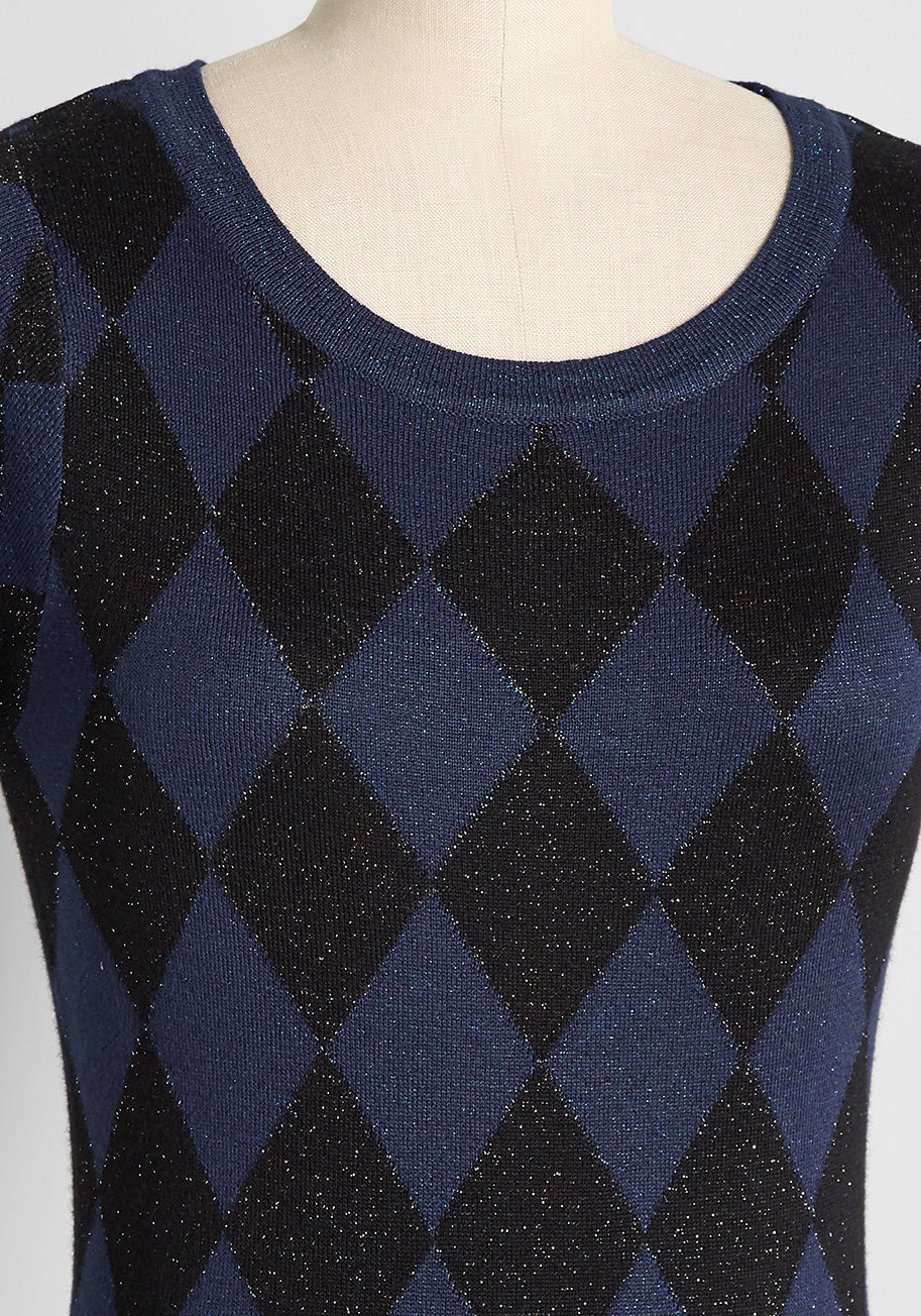 Stylish Short Sleeve Sweater for Women - Glitter Knit Top for Casual Wear & Night Out | Perfect for Date Nights, Office, and Weekend Outings